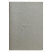 Cahier rhodiarama piqûre textile silver A5 64 pages dot 90 g - Image 3