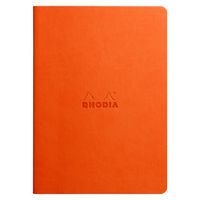 Cahier rhodiarama piqûre textile tangerine A5 64 pages dot - Image 2