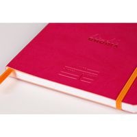 Carnet meeting framboise A5+ élastique + porte-stylo - Image 6