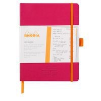 Carnet meeting framboise A5+ élastique + porte-stylo - Image 4