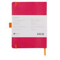 Carnet meeting framboise A5+ élastique + porte-stylo - Image 7