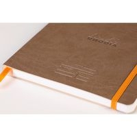 Carnet meeting taupe A5+ 160 pages élastique + porte-stylo - Image 7