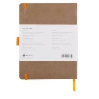 Carnet meeting taupe A5+ 160 pages élastique + porte-stylo - Image 2