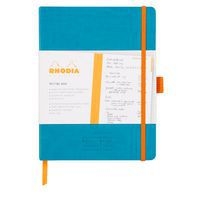Carnet meeting turquoise A5+ élastique + porte-stylo - Image 3