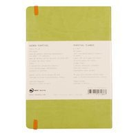 Carnet perpétuel anis A5 coins microperforés + élastique - Image 6