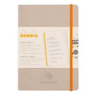 Carnet perpétuel beige A5 coins microperforés + élastique - Image 2