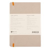 Carnet perpétuel beige A5 coins microperforés + élastique - Image 8