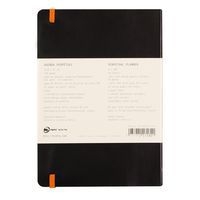 Carnet perpétuel noir A5 coins microperforés + élastique - Image 7