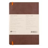 Carnet perpétuel chocolat A5 coins microperforés + élastique - Image 5