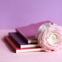 Carnet perpétuel lilas A5 coins microperforés + élastique - Image 5