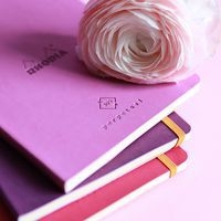 Carnet perpétuel lilas A5 coins microperforés + élastique - Image 6