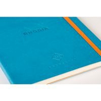 Carnet perpétuel turquoise A5 coins microperforés +élastique - Image 2