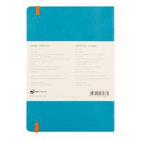 Carnet perpétuel turquoise A5 coins microperforés +élastique - Image 8