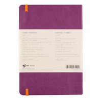 Carnet perpétuel violet A5 coins microperforés + élastique - Image 8