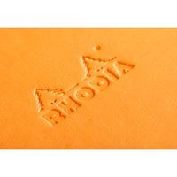 Webnotebook orange 9x14cm 192pages ligné fermeture élastique - Image 3