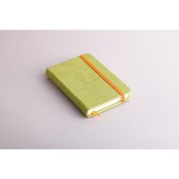 Rhodiarama carnet rigide 9x14 cm anis ligné avec élastique - Image 2