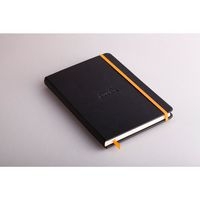 Rhodiarama carnet rigide A5 noir ligné avec élastique - Image 2