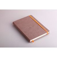 Rhodiarama carnet rigide A5 taupe ligné avec élastique - Image 2