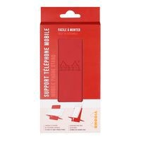 Support pour téléphone mobile simili cuir italien coquelicot - Image 3