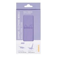 Support pour téléphone mobile en simili cuir italien iris - Image 3