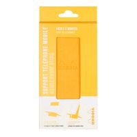 Support pour téléphone mobile simili cuir italien jonquille - Image 3