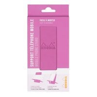 Support pour téléphone mobile en simili cuir italien lilas - Image 2