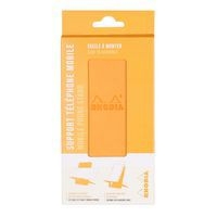 Support pour téléphone mobile en simili cuir italien orange - Image 3