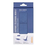 Support pour téléphone mobile en simili cuir italien saphir - Image 2