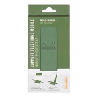 Support pour téléphone mobile en simili cuir italien sauge - Image 3