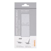 Support pour téléphone mobile en simili cuir italien silver - Image 2