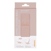 Support téléphone mobile simili cuir italien touche de rose - Image 2