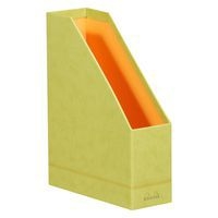 Porte-revues simili cuir italien 10 x 25 x 31 cm anis - Image 2