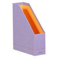 Porte-revues simili cuir italien 10 x 25 x 31 cm iris - Image 2