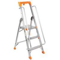 Escabeau professionnel aluminium avec rampe - Manutan Expert - Image principale