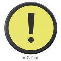 Lot de 5 aimantsean Management Attention Jaune - Image 6