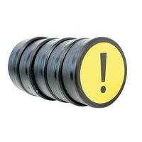 Lot de 5 aimantsean Management Attention Jaune - Image 3