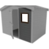 Hublot pour abri jardin - marron - Image principale