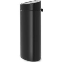 Poubelle Touch bin New 40 ltr Brabantia mat noir - Image principale