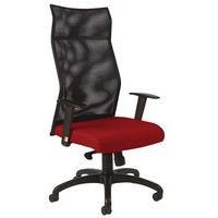 Fauteuil HODE HD dos résille Noir Acc Reg assise Rouge - Image principale