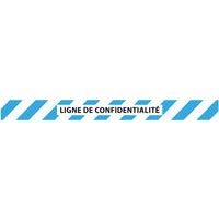 Bande adhésive de confidentialité hachuré avec texte - Image principale