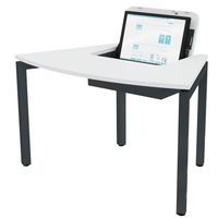 Poste écran incurvé rabattable Arcade mélaminé - Image 2