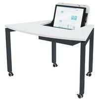 Poste écran incurvé rabattable Arcade mobile mélaminé - Image 2