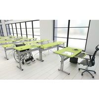 Poste écran posé Mini réglable mélaminé PMR - Image 3