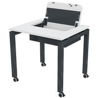 Poste écran rabattable Arcade mobile mélaminé - Image principale