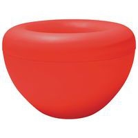 2 jardinières extérieures Scoop avec pots et support - rouge - Image principale