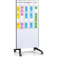 Tableau en verre mobile 90x175cm blanc Verre de sécurité - Image 4