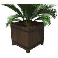 Bac à Oranger carré 102x102 cm - marron - Image principale