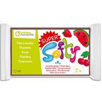 Super Softy - Pâte à modeler enfant extra souple 350g, Brun - Image principale