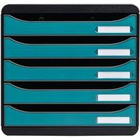 Module de classement à 5 tiroirs Big Box Plus Skandi - Bleu - Image principale