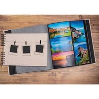 Album photo livre 60 pages noires Instants - 29x32cm - Rose - Image 4